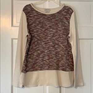 Van Heusen Layered Sweater w/shirt tails (size M)